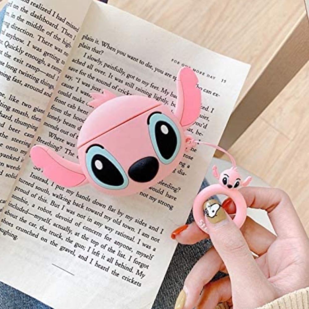 Kawaii Lilo and Stitch AirPod Silicone Case